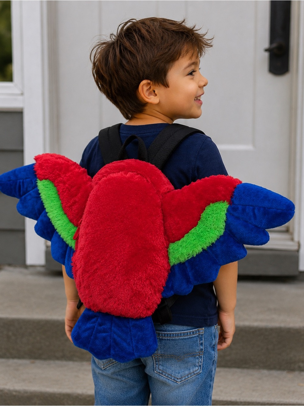 Macaw bird backpack